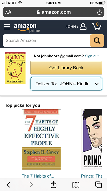 Amazon Get Library Book